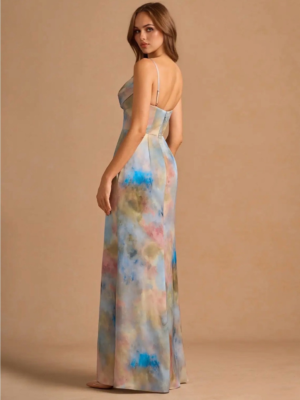 Azazie Atelier Aimee Watercolor Maxi Gown - Picture 3 of 3